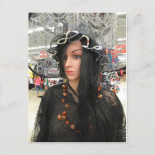 Thrift Store Witch Postcard