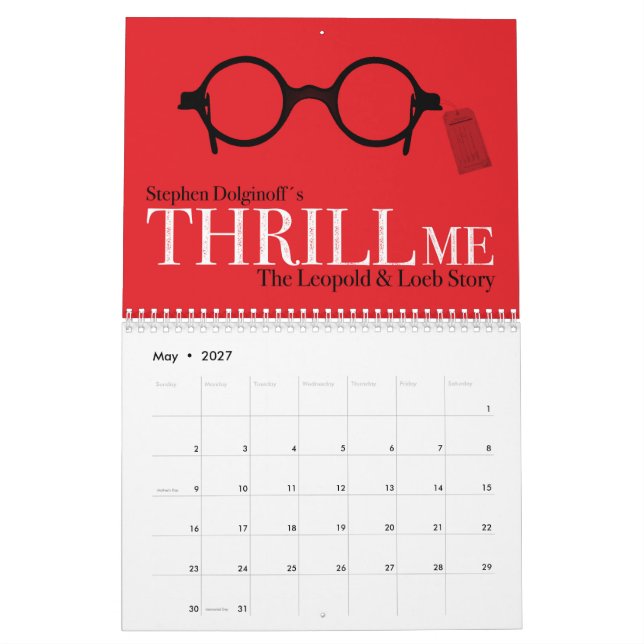 THRILL ME Calendar (May 2027)