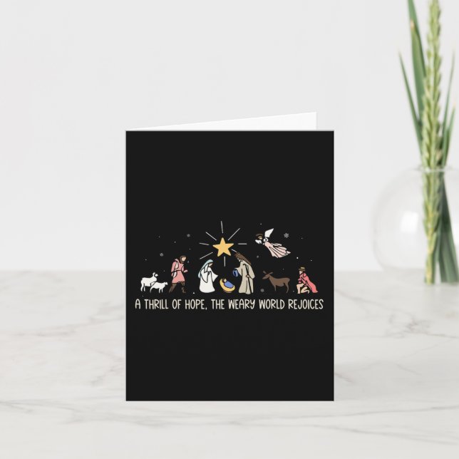 Thrill Of Hope Weary World Rejoices Birthday Chris Card (Front)
