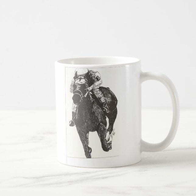 Thrill of Horse Raceing Coffee Mug (Right)