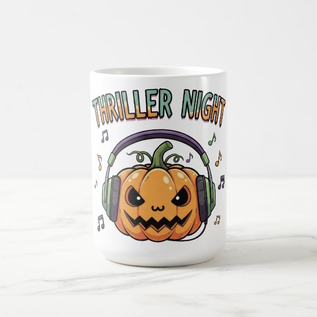 Thriller Night Pumpkin Halloween Coffee Mug (Center)