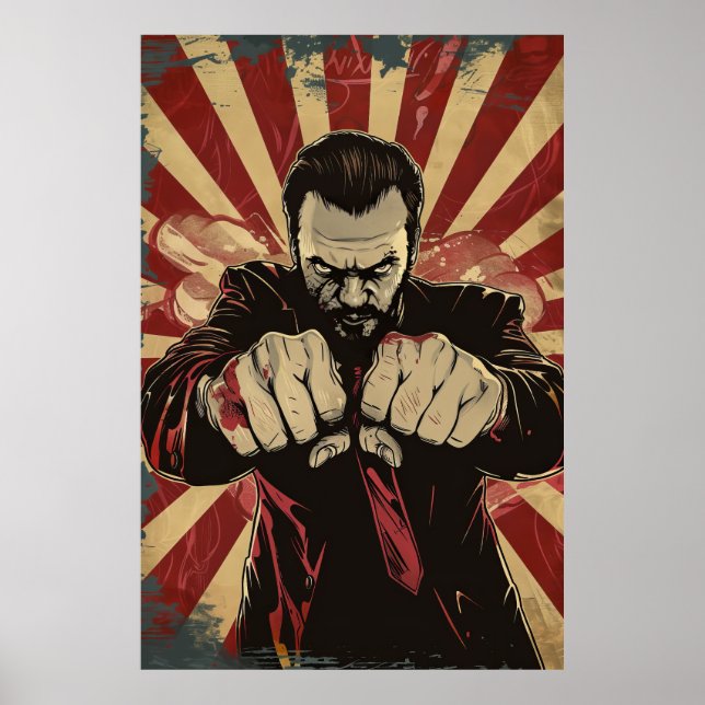 Thrilling Action Suspense Movie Marketing Poster (Front)