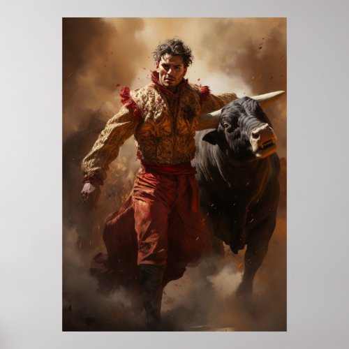 Thrilling Bullfight Poster from Murcia Captivatin
