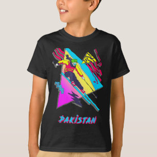 Thrilling colorful skiing pakistan graphic skier T-Shirt