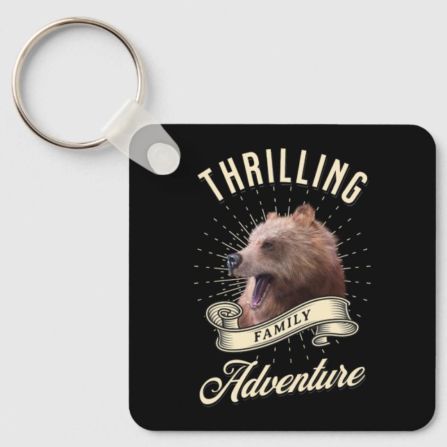 Thrilling Family Adventure Bear Wilderness Keychain (Front)