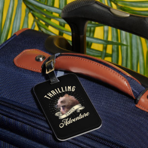 Thrilling Family Adventure Bear Wilderness Luggage Tag