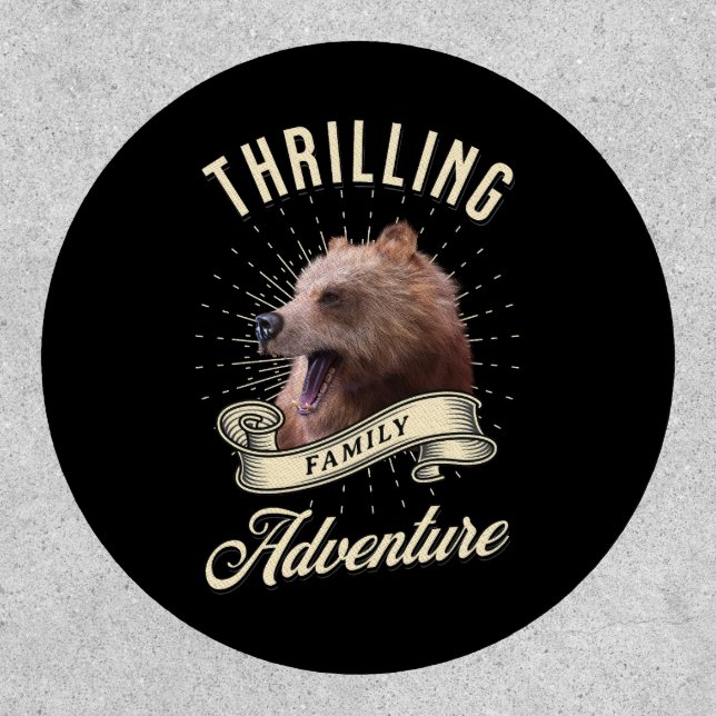 Thrilling Family Adventure Bear Wilderness Patch (Front)