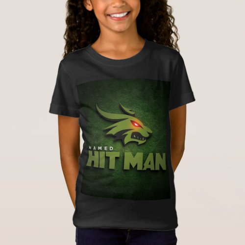 Thrilling Logo Design for Hit Man T_Shirt