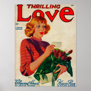 Thrilling Love Magazine Cover Poster