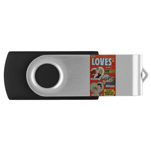 Thrilling Love Stories _ Pop Arts _ Romance _ Retr Flash Drive