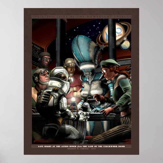 Thrilling Tales: Late Night at the Diner  (22x28") Poster (Front)