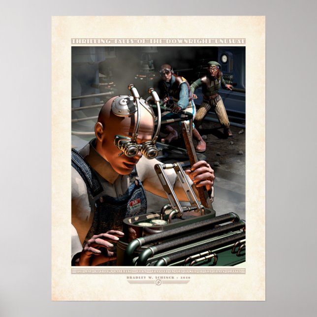 Thrilling Tales: Mad Doctor's Basement (18x24") Poster (Front)