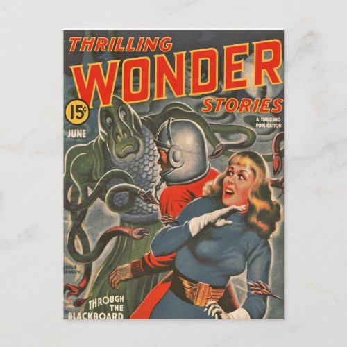 thrilling wonder 7 postcard