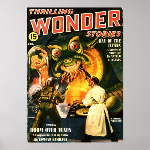Thrilling Wonder Stories __ Day of the Titans Poster