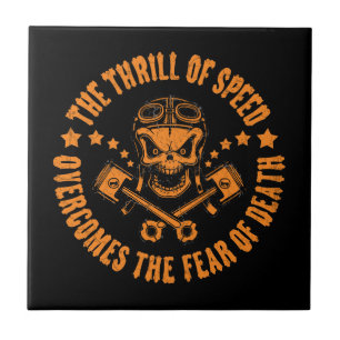 Thrills Overcome Fear Ceramic Tile