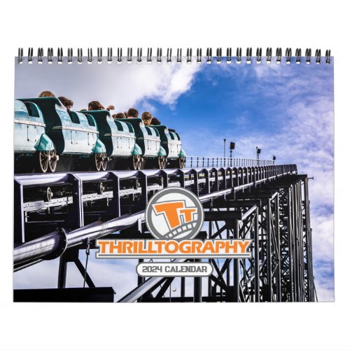 Thrilltography Roller Coaster Calendar 2024 MED