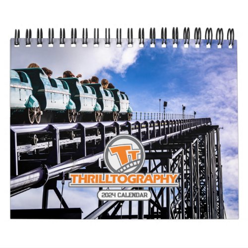 Thrilltography Roller Coaster Calendar 2024 SM
