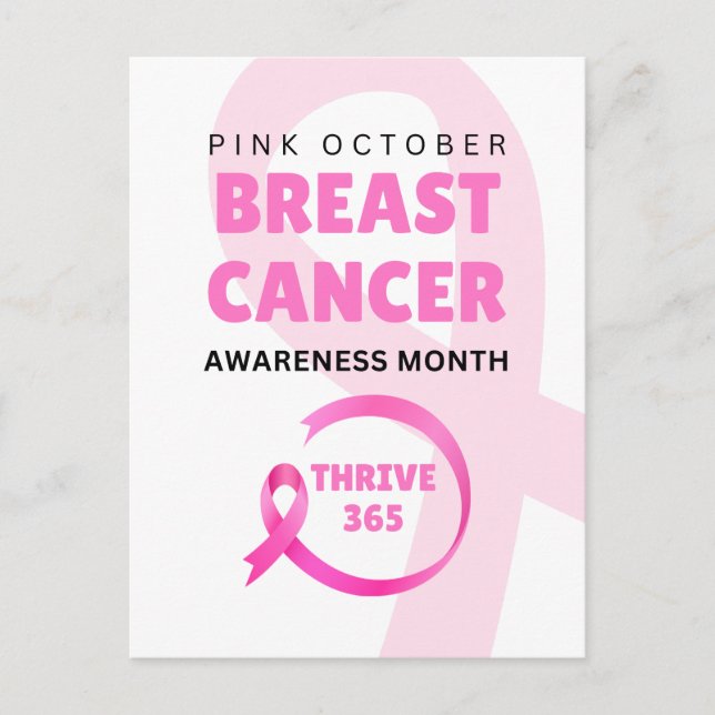 Thrive 365 Breast Cancer Awareness Month Postcard (Front)