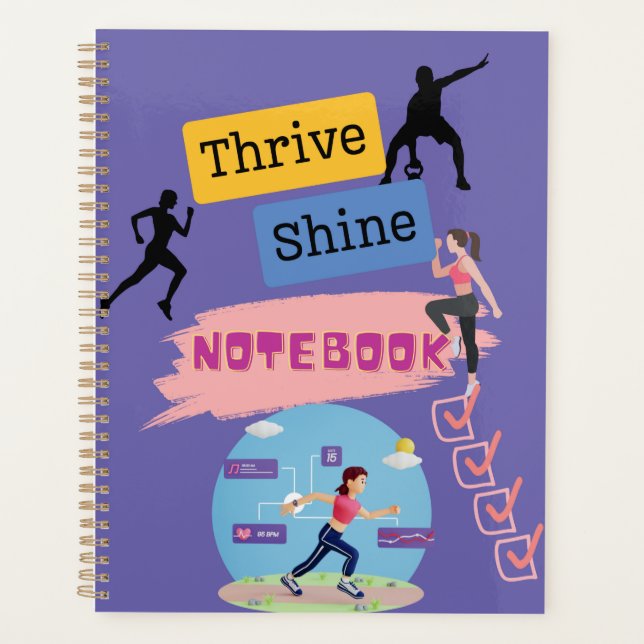 Thrive and Shine Fitness cover  Planner (Front)
