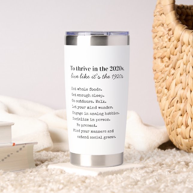 Thrive Be Present Mindfulness Insulated Tumbler (Living Room (Rotated))