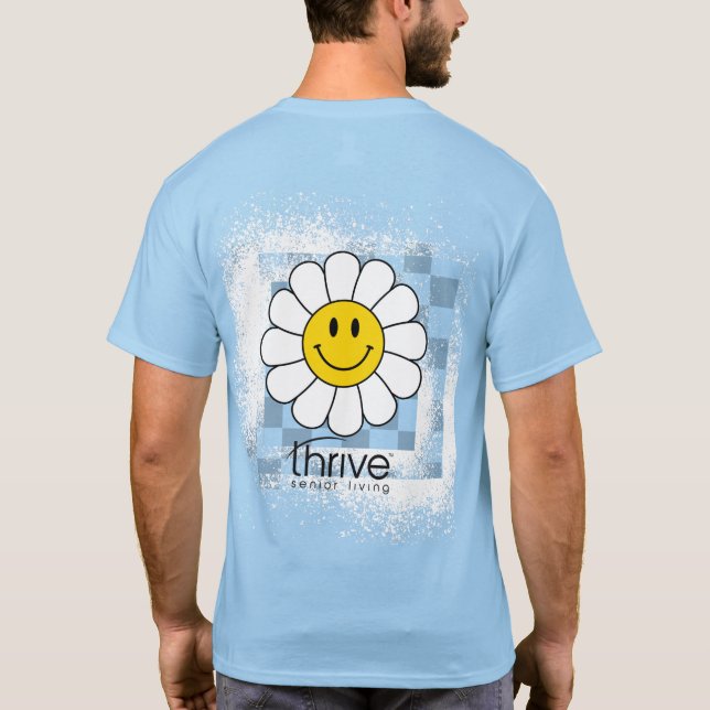 Thrive Daisy Checkered TShirt (Back)