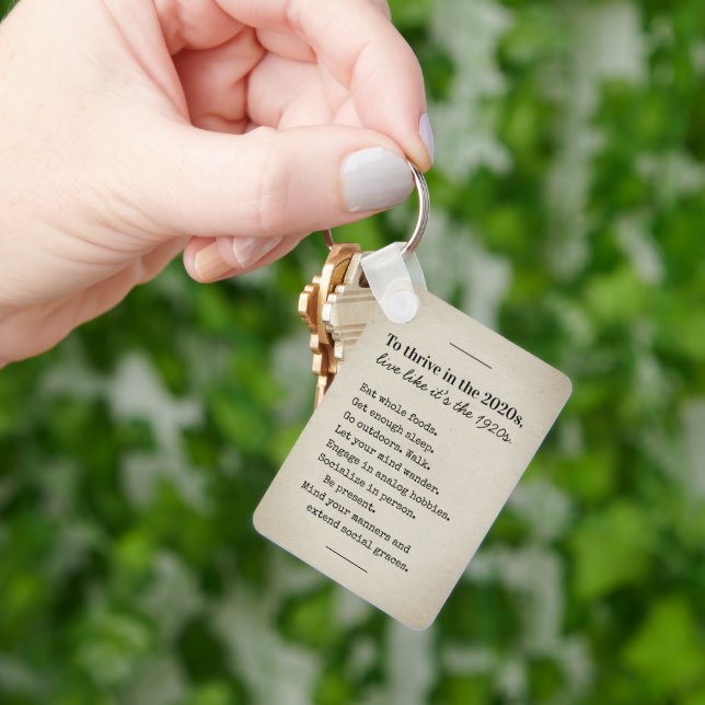 Thrive in 2026 Encouraging Advice Keychain (Hand)