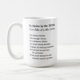 Thrive in 2026 Morning Mindfulness Coffee Mug