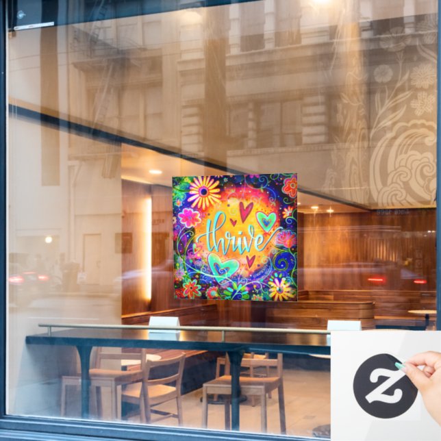 Thrive “Inspirivity” Window Cling (Cafe Window)