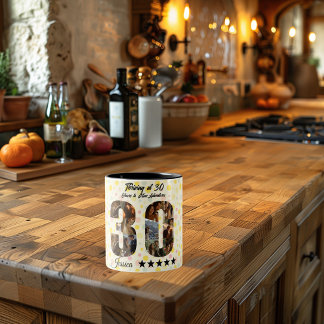 Thriving at 30 Photo Collage Mug - Custom Name