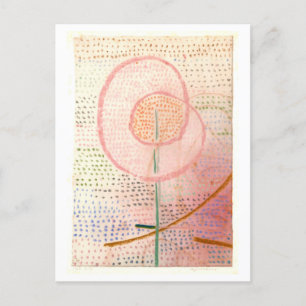 "Thriving" Flower Painting by Paul Klee Postcard