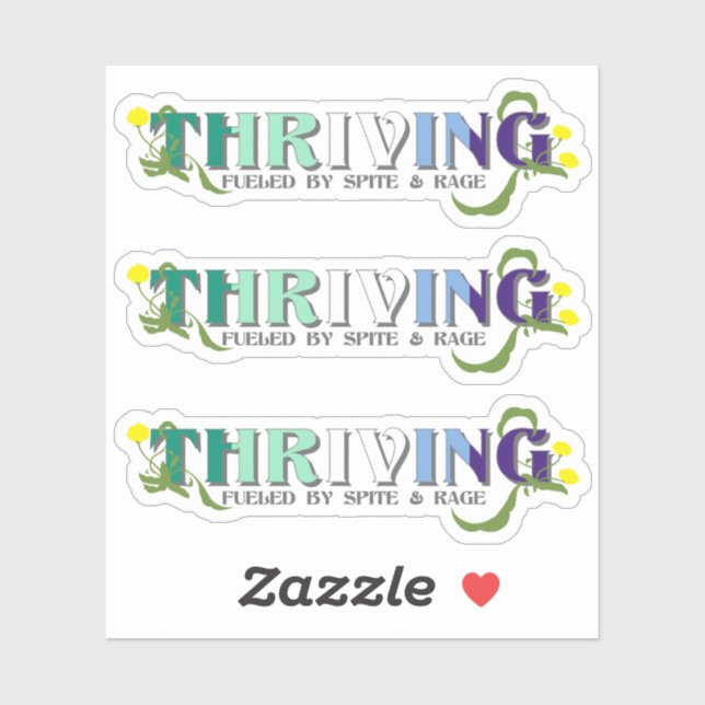 Thriving Gay Pride Sticker (Sheet)