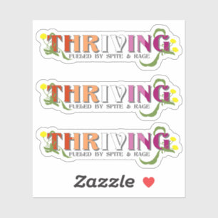 Thriving Lesbian Pride Sticker
