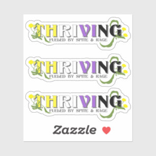 Thriving Non-binary Pride Sticker