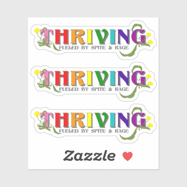 Thriving Rainbow Pride Sticker (Sheet)