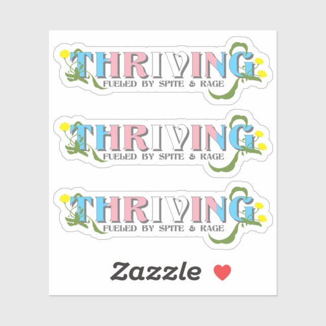 Thriving Trans Pride Sticker (Sheet)