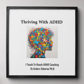 Thriving With ADHD* I Teach To Reach ADHD Coaching Peel And Stick Photo Tile