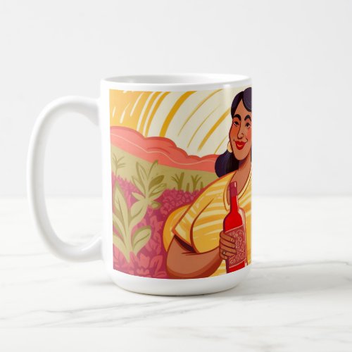Thriving Woman with Tequila  Her Rescue Dog Mug