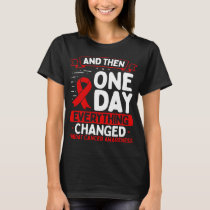 Throat Cancer Awareness Ribbon Changed T-Shirt