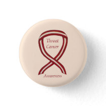 Throat Cancer Awareness Ribbon Stripes Custom Pins