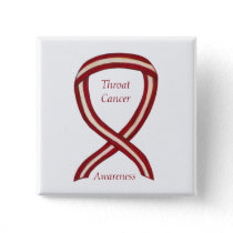 Throat Cancer Awareness Ribbon Stripes Custom Pins