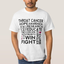 Throat Cancer Awareness Slogan T-shirt