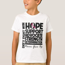 Throat Cancer Hope Support Advocate T-Shirt