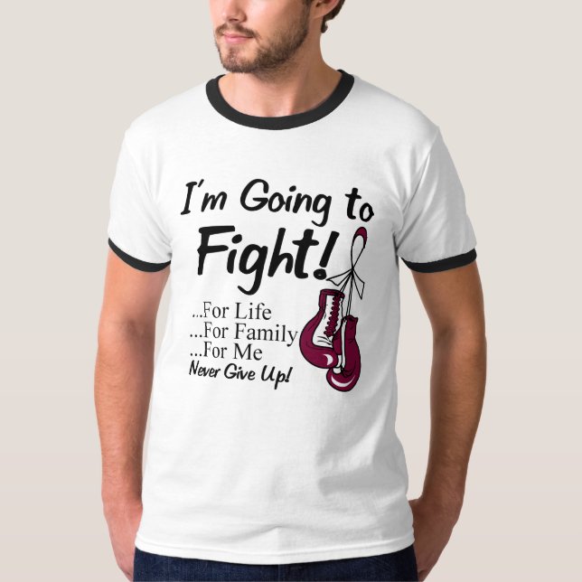 Throat Cancer I am Going To Fight T-Shirt (Front)