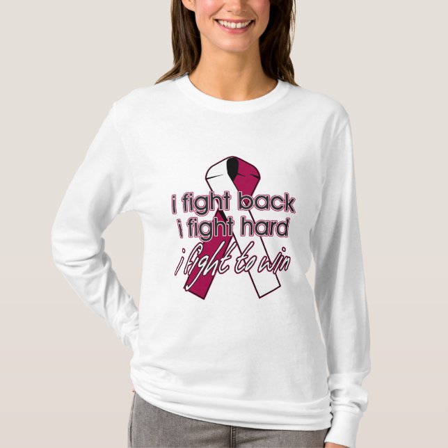 Throat Cancer I Fight Back T-Shirt (Front)