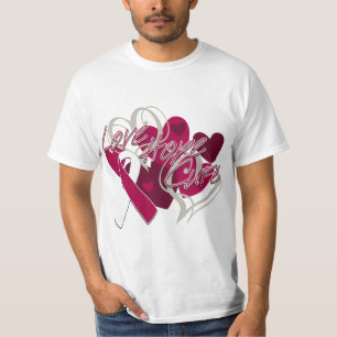 Throat Cancer Love Hope Cure T-Shirt