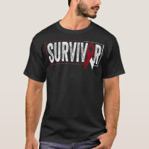 Throat Cancer  Oral Head Neck Cancer Awareness Sur T-Shirt