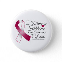 Throat Cancer Ribbon Someone I Love Button