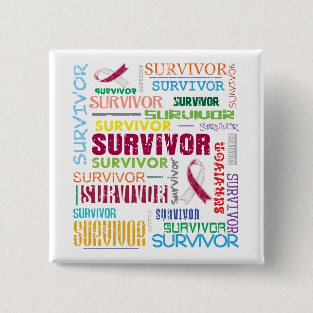 Throat Cancer Survivor Collage.png Button (Front)