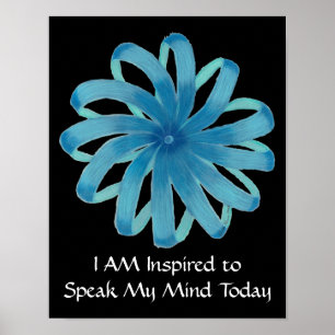 Throat Chakra Art #1 - Self Expression Poster