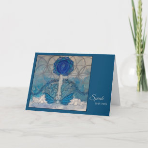 Throat Chakra Greeting Card